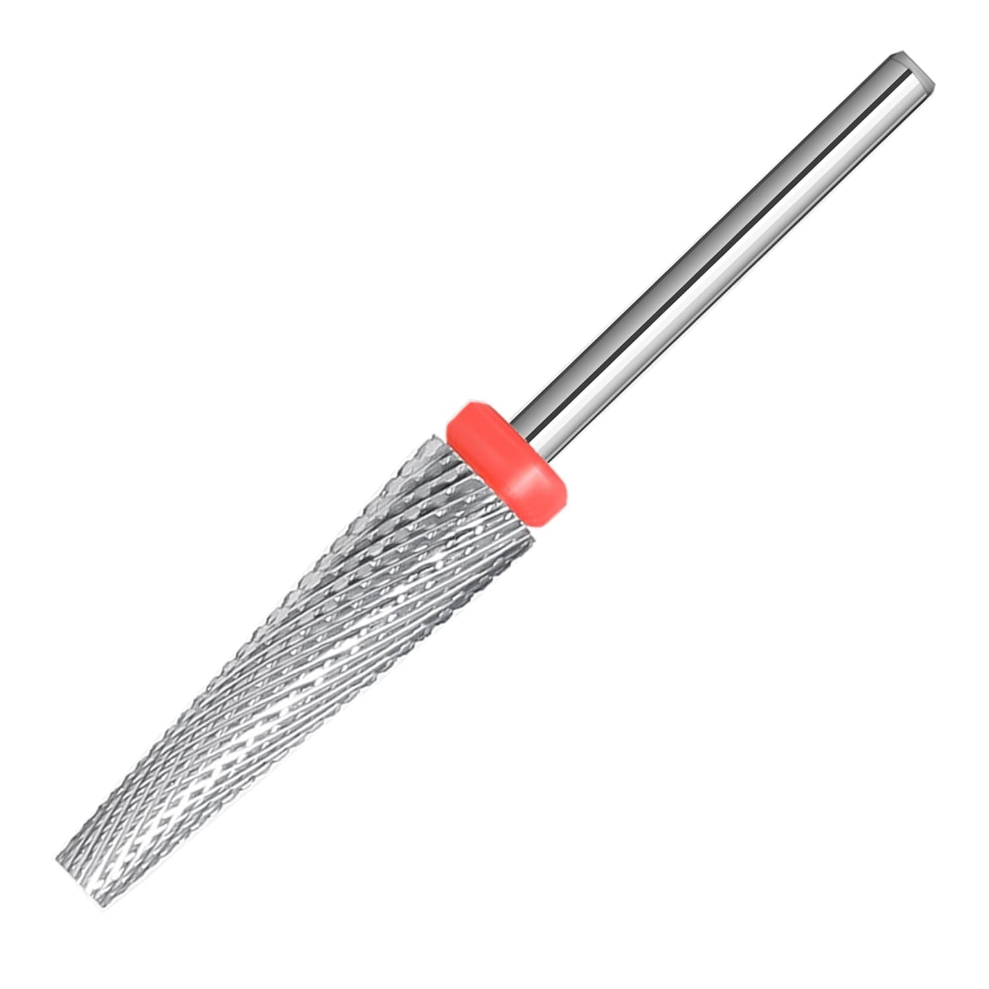 Super Long 5 in 1 Nail Drill Bits, Professional 3/32'' Carbide Tungsten Two Way Rotary Advanced Safety Bits, Fast Remove for Manicure Pedicure Cuticle Acrylic Nails (Sliver, Fine-F)
