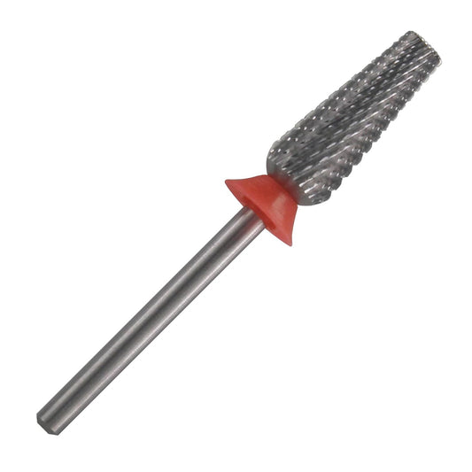 C & I Nail Drill Bit 6 in 1 Multi-function Rounded End E File, Tungsten Steel CNC Overall Cutting, Manicure Tool for Nail Tech Quick Remove Nail Gels, Acrylic Nails (Original, Fine -F)