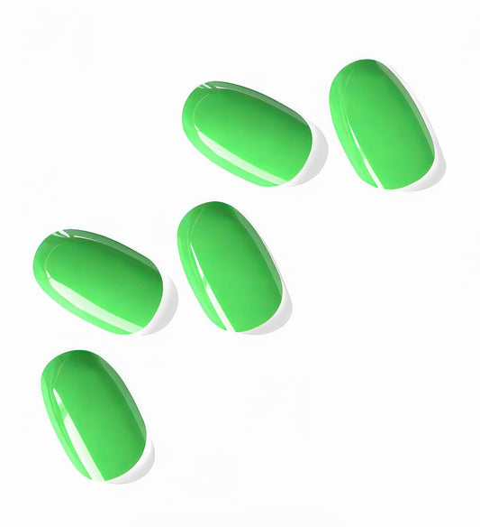 NOVA, Female Founded, Semi Cured Gel Nail Strips (Clover) - The 10 Minute Manicure. Salon-Quality, Works with Any Nail Lamp, Easy to Apply & Remove - Incl. Nail File & Wooden Stick (Clover)