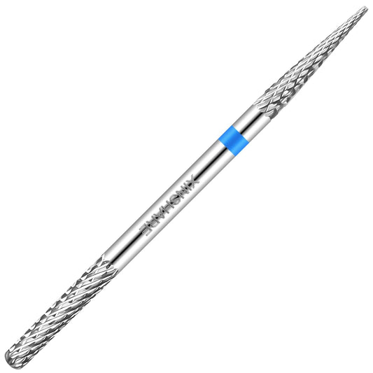 Multifunction Under Nail Drill Bit Double Ends Tungsten Carbide Sliver 3/32" Sharp Nail Gel Cuticle Remover Drill Bit for Nail Preparation Manicure Pedicure，Medium
