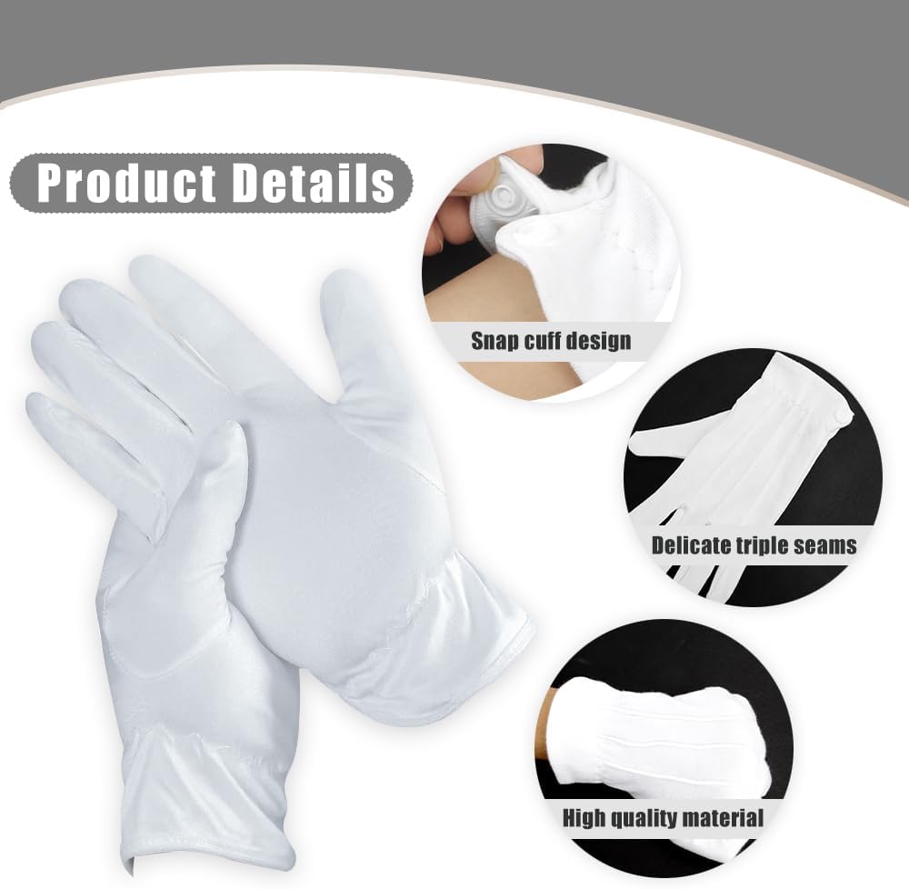 White Gloves,Cotton Gloves,White Santa Gloves,Cotton Work Gloves,Adult Gloves,White Gloves Women,Moisturizing Gloves,Cotton Gloves for Men,Cotton Gloves for Dry Hands,UV Gloves,Artist Glove