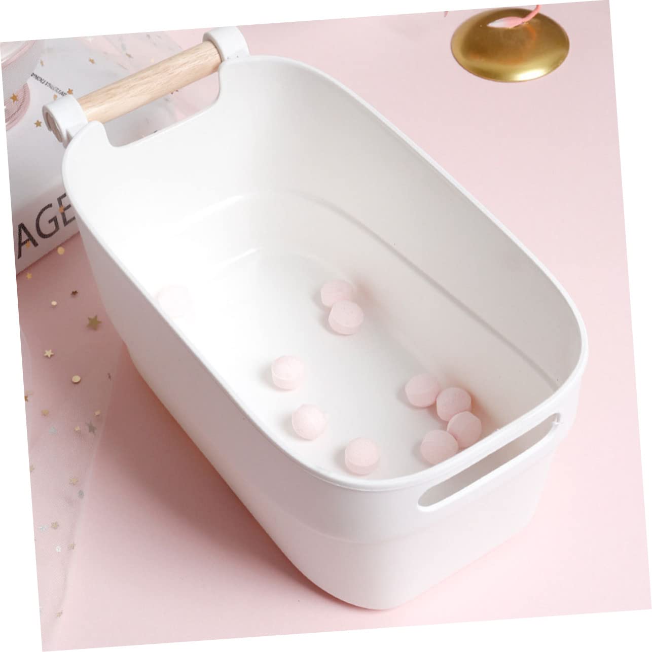 Nail Art Soak Bowl Hand Soak Bowl for Manicure White Soaking Container for Nail Salons