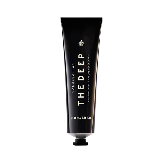 Caldera + Lab The Deep | Men's Organic Hydrating Clay Face Mask for Dry, Sensitive, & Normal Skin – Vegan, Natural & Antioxidant Packed Exfoliating Skincare Facial Treatment