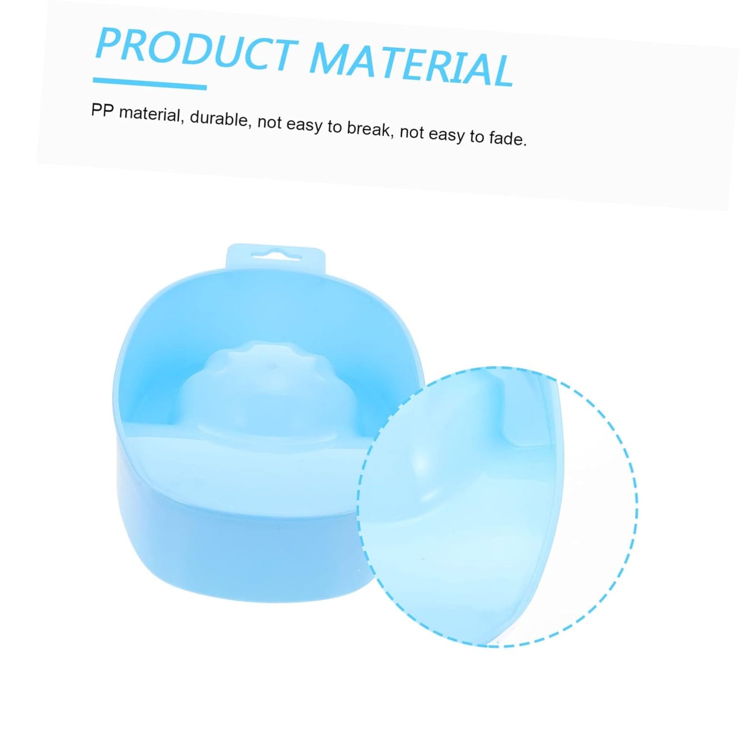 Deep Manicure Soaking Bowl Nail Soaking Bowl Set Dampen Dish for Hands Safe for Use