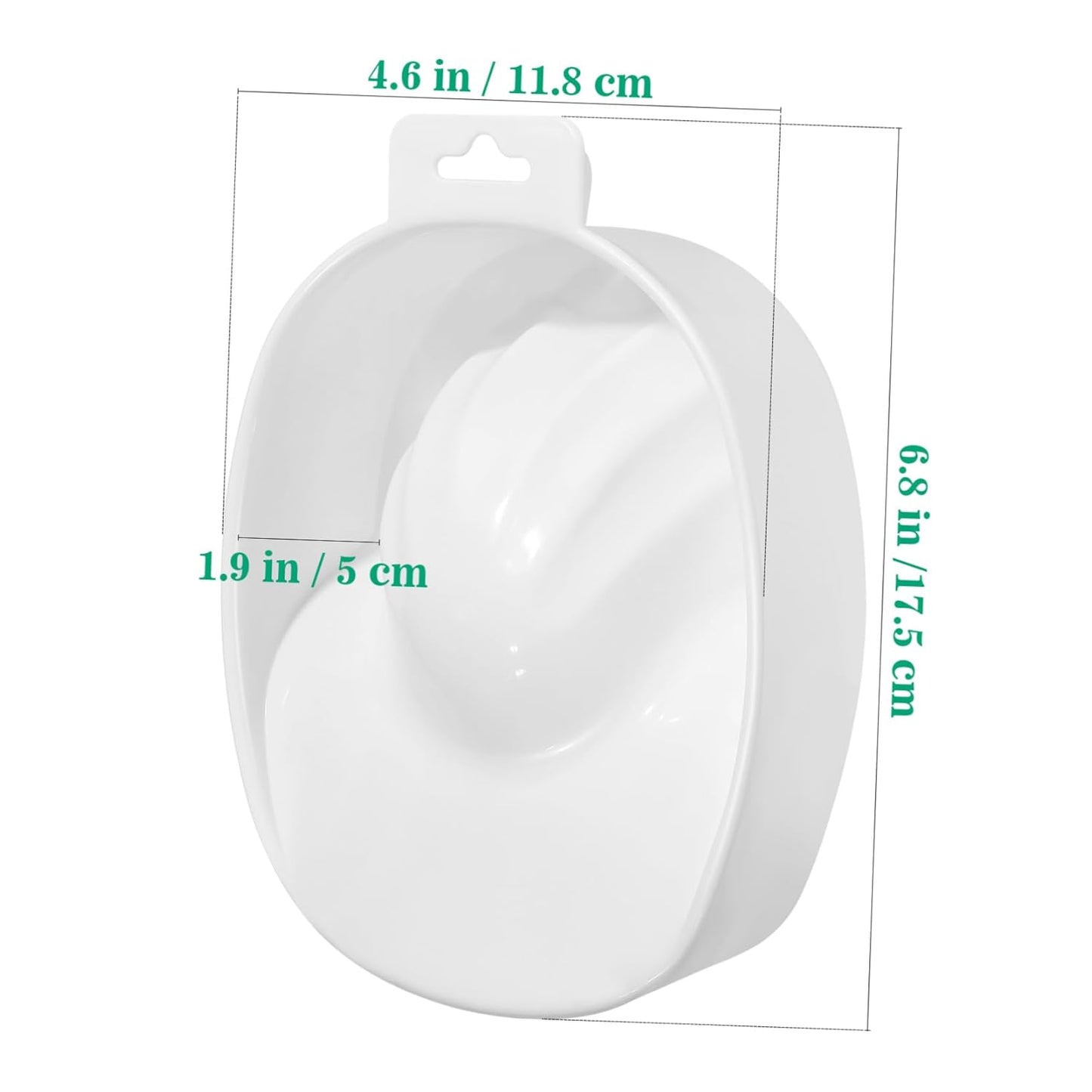 Mikinona Rectangular Soaking Bowl Nail Removal Tool White Nail Art Bowl Manicure Care