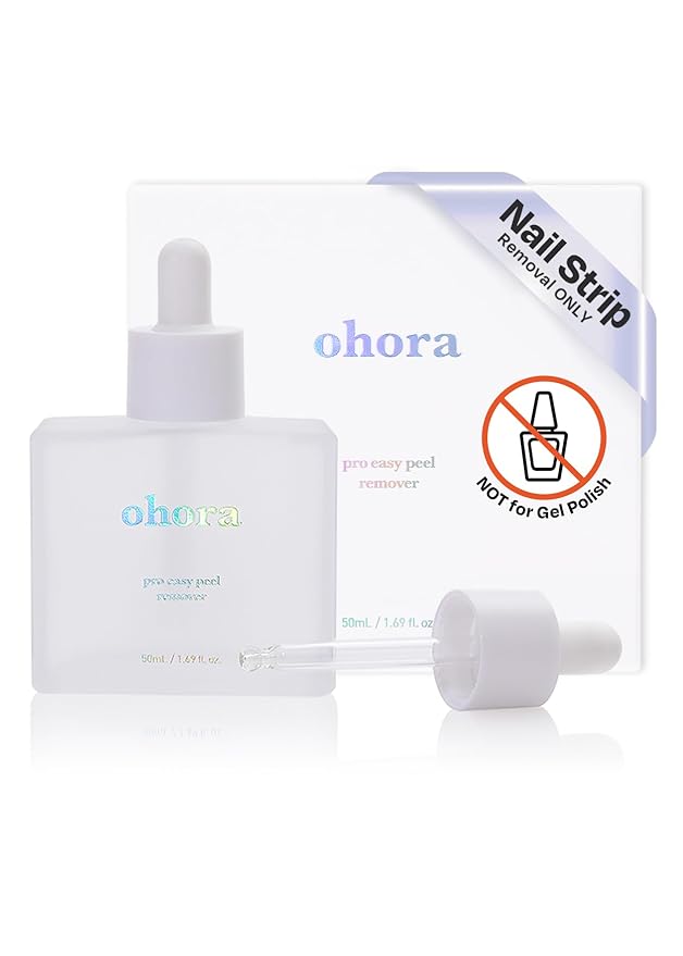 ohora Care Easy Peel Remover - Semi-Cured Gel Nail Strip Remover with Hygienic Dropper | Non-Drying, Nourishing Formula | Vegan, Cruelty-Free, and Hypoallergenic | Swiftly Removes Gel Strips