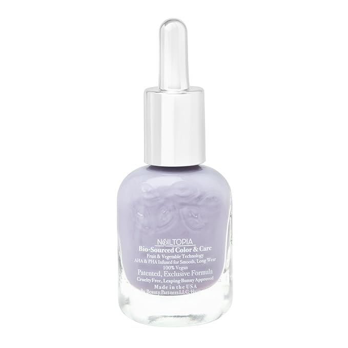 Nailtopia Bio-Sourced, Chip Free Nail Lacquer - All Natural, Strengthening Biotin and Superfood-Infused Polish - Chip Resistant Formula - Quick-Dry, Long Lasting Wear - Passion Player - 0.41 oz