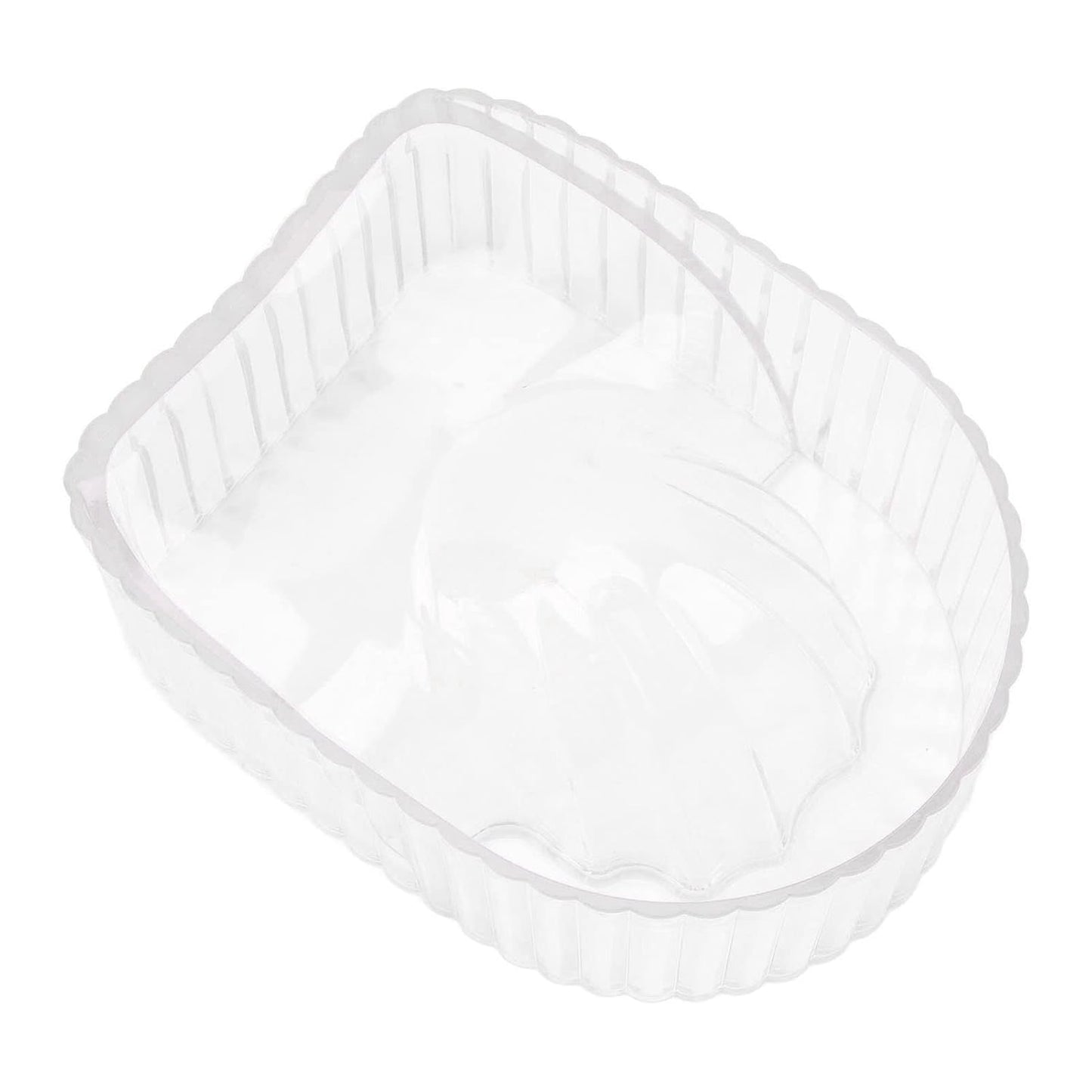 Nail Soaking Bowl, Manicure Bowl, Hand Soaking Bowl, Soak Bowl Dip Powder Nail Polish Remover, Acrylic Soften Dead Skin Clean Nail Manicure Wash Soaker Tray for Beauty Salon (Transparent)