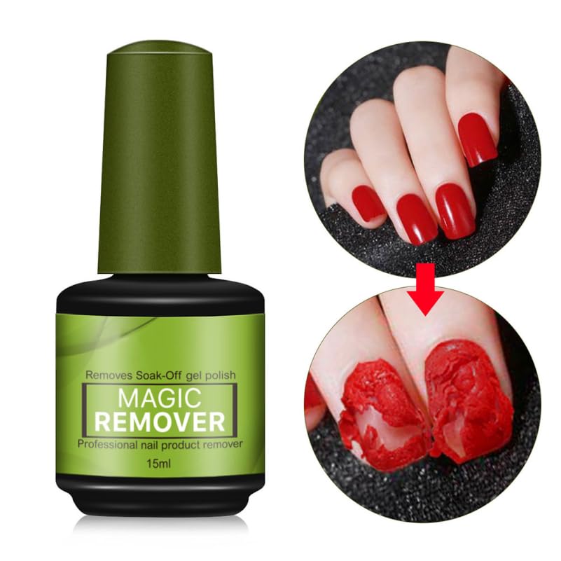 Hemoton Gel Nail Polish Remover Fast Acting Gel Polish Remover Gentle on Nails Great for Home and Professional Salons