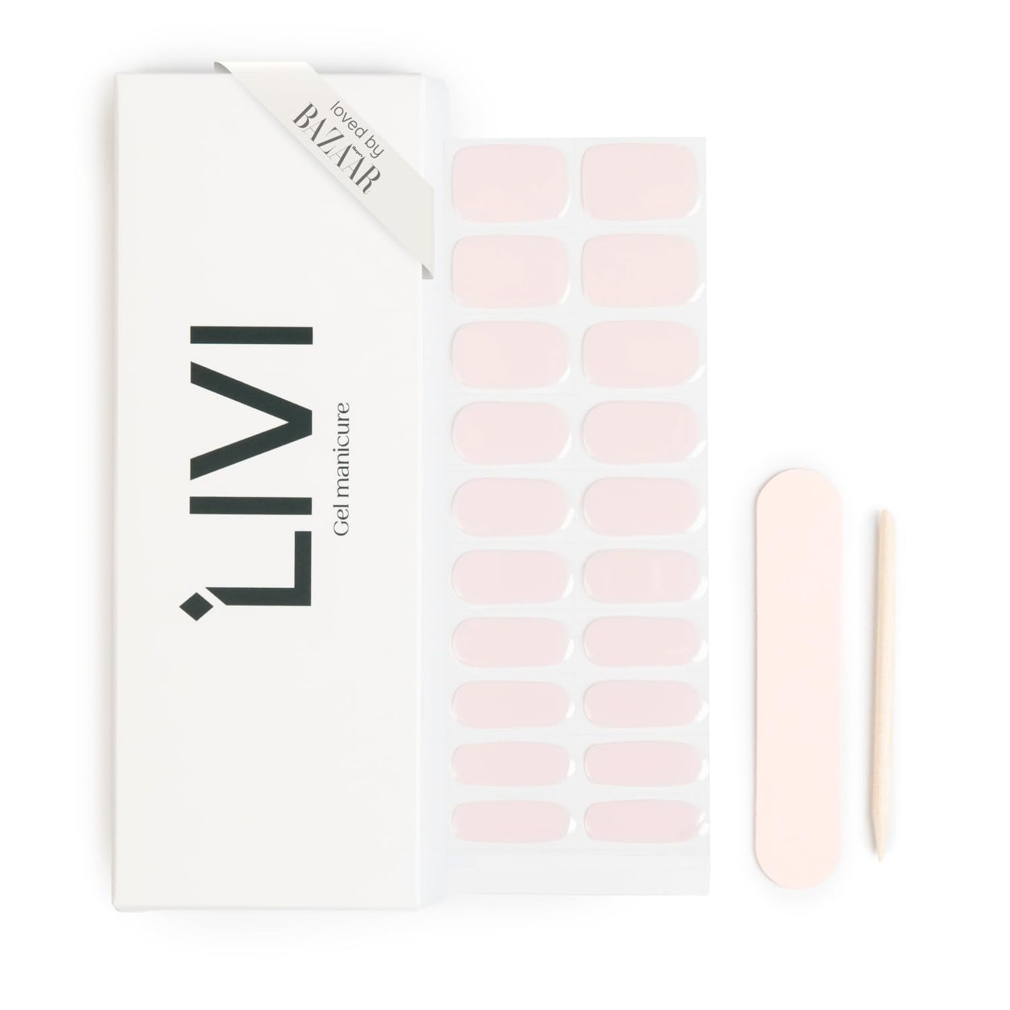 Single Manicure Set - Wrapped Sticker Fingernail Set for a DIY, At-Home Gel Polish Manicure, Salon-Worthy and Easy to Apply - Set of 20 Nails - Lamp Not Included (I Totally Paused)