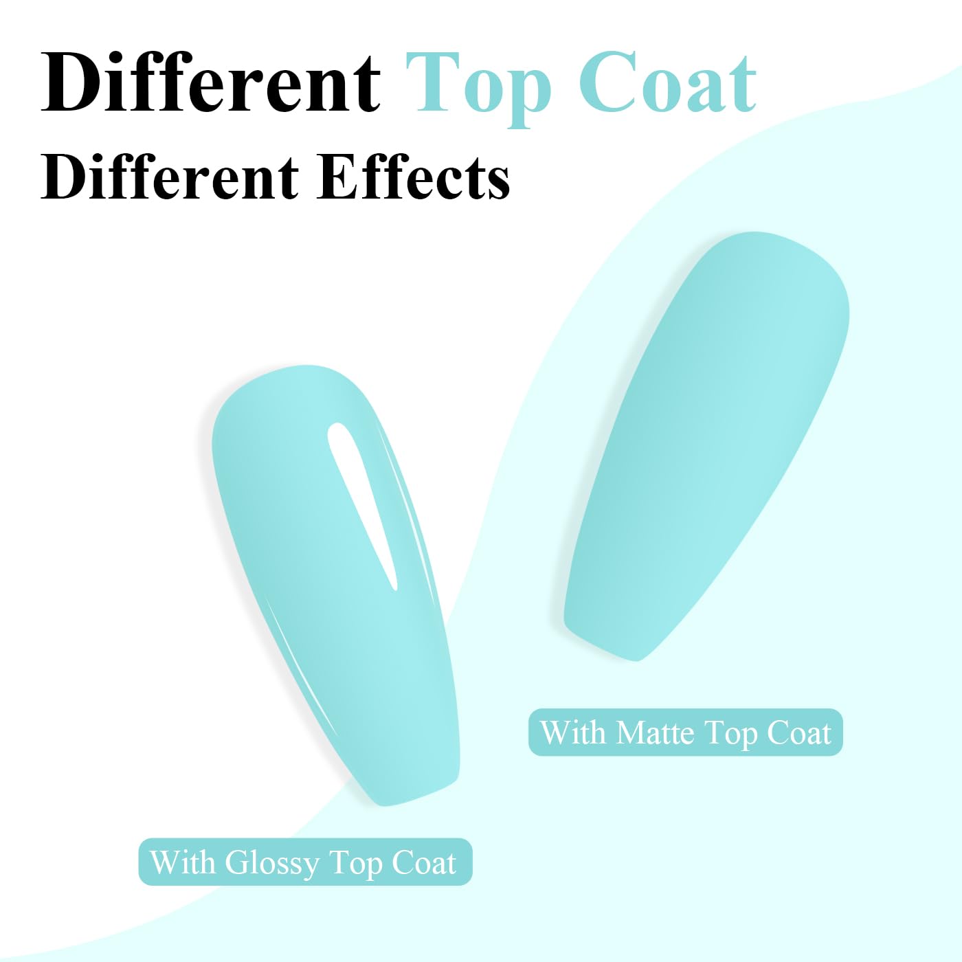 Imtiti Green Gel Nail Polish, Mint Green Nail Gel Polish High Gloss Soak Off UV LED Spring Summer Nail Art Manicure Salon DIY Design 10ML