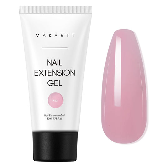 Makartt Poly Nail Gel 50ML Gel Builder for Nails, Pink Brown, Nails Extension, Strengthener Hard Gel Multifunctional Long-Lasting and Easy to Use for Trendy DIY Salon Quality