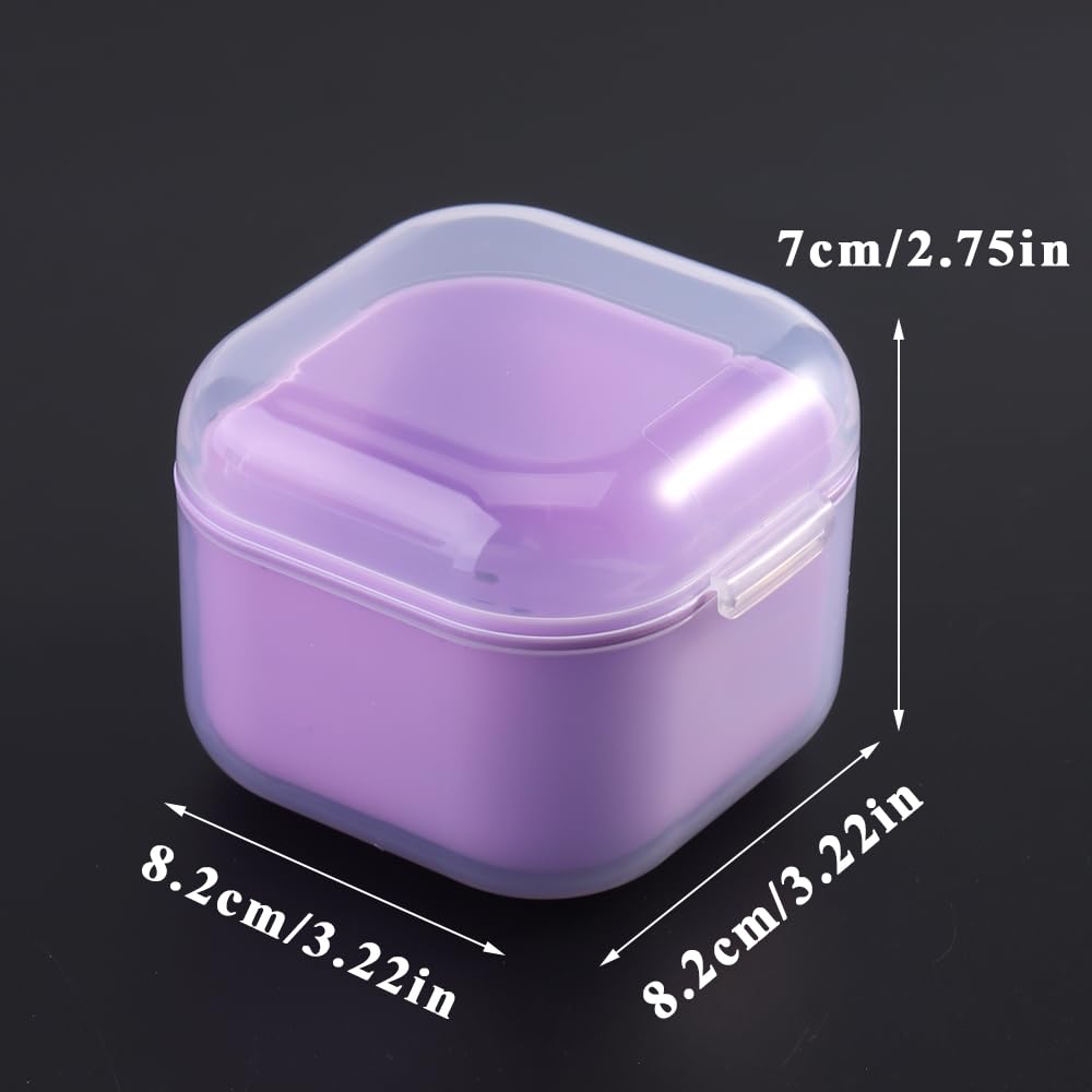 Nail Tool Sterilizer Box Plastic Disinfectant Container for Nail Art Accessories Tools, Portable Nail Drill Bits Sterilization Tray Soaking Box with Strainer Nail Art Salon Sterilizing Tool