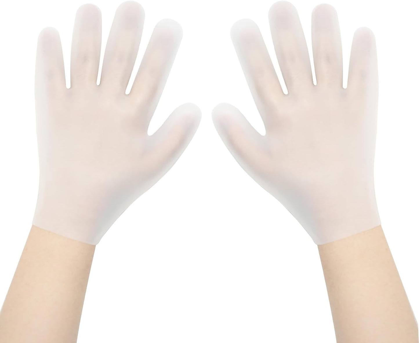 Moisturizing Gloves Overnight, Hand Care, Touchscreen Compatible, Reusable Hand Masks Moisturizing Glove, Suitable for Dry Hands, White Silicone Gloves for Men and Women, Spa