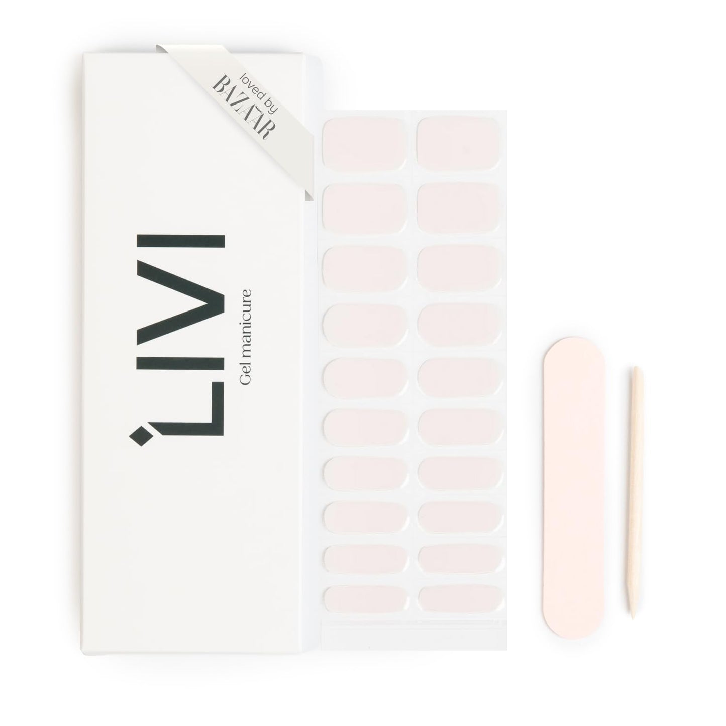 Single Manicure Set - Glamorous Wrapped Sticker Fingernail Set for a DIY, At-Home Gel Polish Manicure that is Salon-Worthy and Easy to Apply - Set of 20 Nails (Is Butter a Carb)