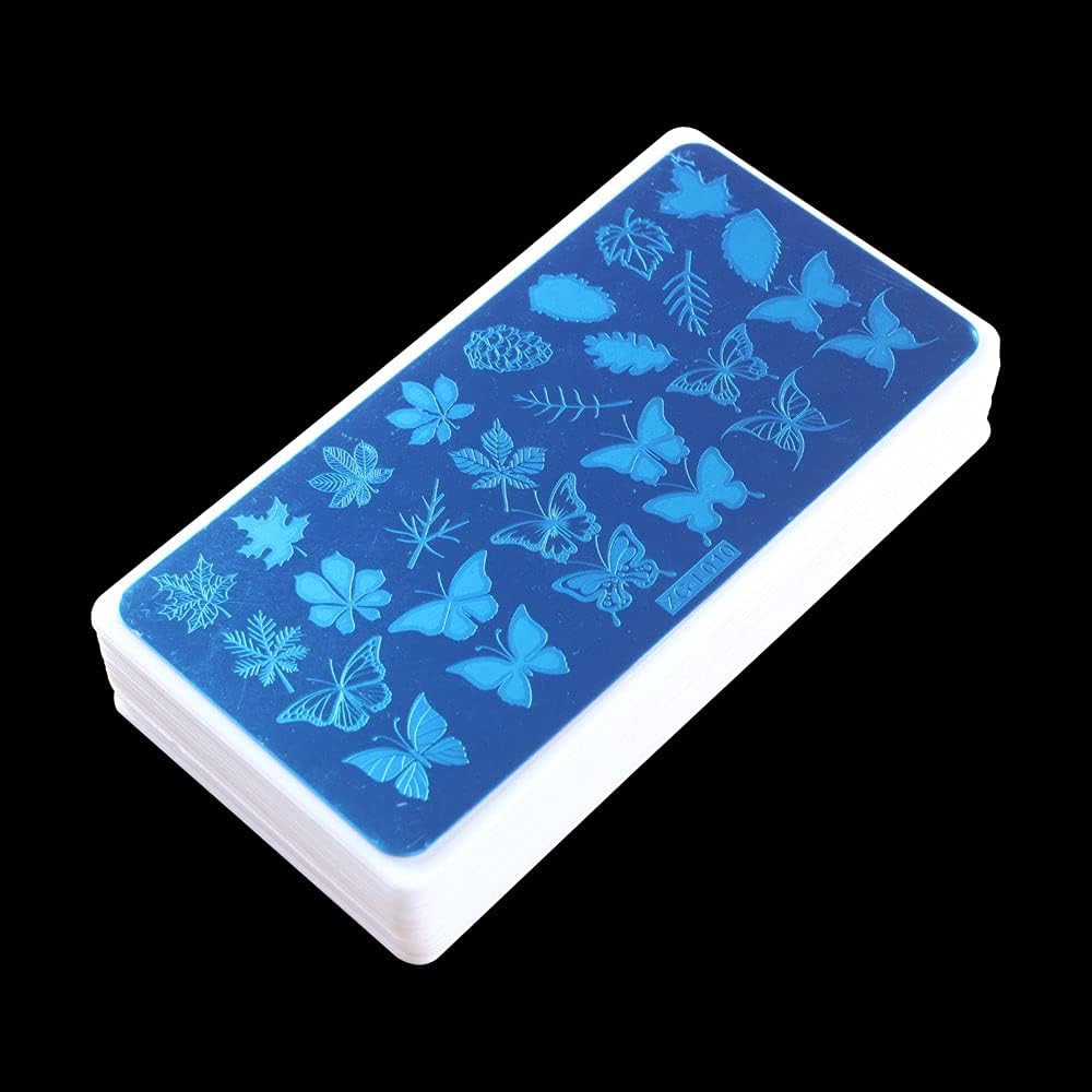 15pcs 12X6cm Nail Art Soft Stamping Protective White Color Stamper Rectangel Stamp Holder