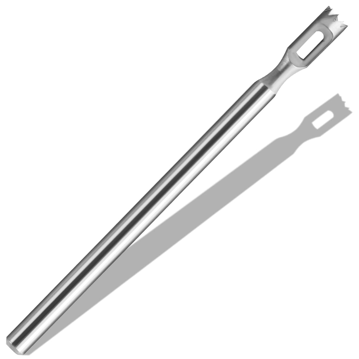 Diamond Pedicure Cylinder Bit, Stainless Steel Foot Nail Drill Bit With Teeth Pedicure Foot Calluses for Dead Skin Corns Callus Removal, Polishing Head for Nails Manicure Pedicures (3.0mm)