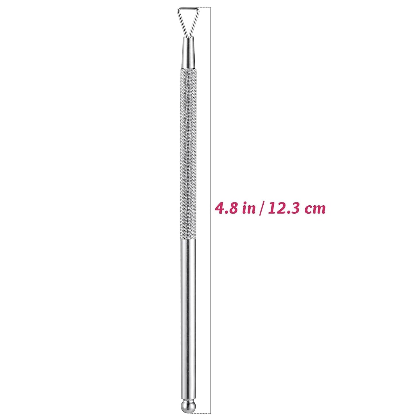 Uonlytech 4 Pcs Nail Polish Scraper and Gel Polish Remover Tool Set Stainless Steel Armor Removal Planer with Triangular Cuticle Pushers for Precise Nail Cleaning