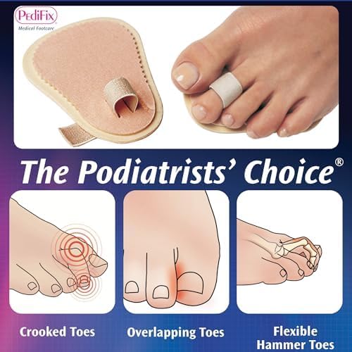 PediFix Budin Toe Straightener – Single Toe Alignment Support, One Size Fits Most, Left or Right Foot