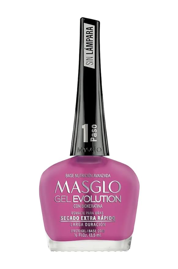 MASGLO Gel Evolution Nail Base – Advanced Nutrition with Bio-Keratin | Strengthens and Repairs Weak Nails – 13.5 ml