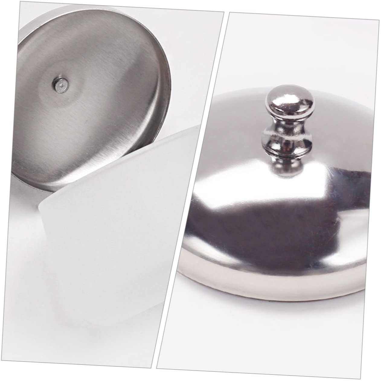 Frosted Glass Nail Art Bowl with Lid Durable Manicure Cup for Nail Care Professional Dappen Dish for Soaking Cleaning