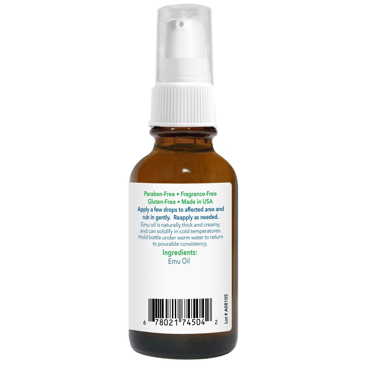 Emu Joy Emu Oil Organic - 100% Pure, Made in the USA - Emu for Skin, Face, Hair, and Nails, Piercing Bump Oil & Tattoo Aftercare (Old Packaging, 1 Fl Oz)