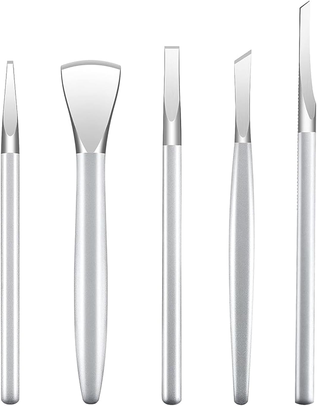 Manicure Set,Professional Pedicure Knife Set,Dead Skin Corn Foot Callus Remover Kit,Foot Care Tools for Travel or Home,Stainless Steel Foot File Rasp,Calluses Pusher (5 Pack)