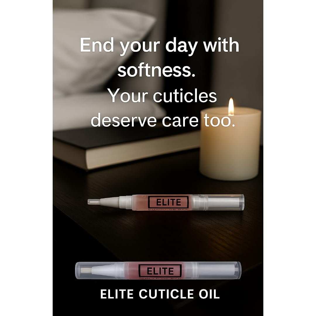 Elite Cuticle Oil Pen (Lavender) – Relaxing Nail & Cuticle Oil with Jojoba Oil, Olive Oil & Vitamin E – Soothing Nail Care Treatment (3ML)