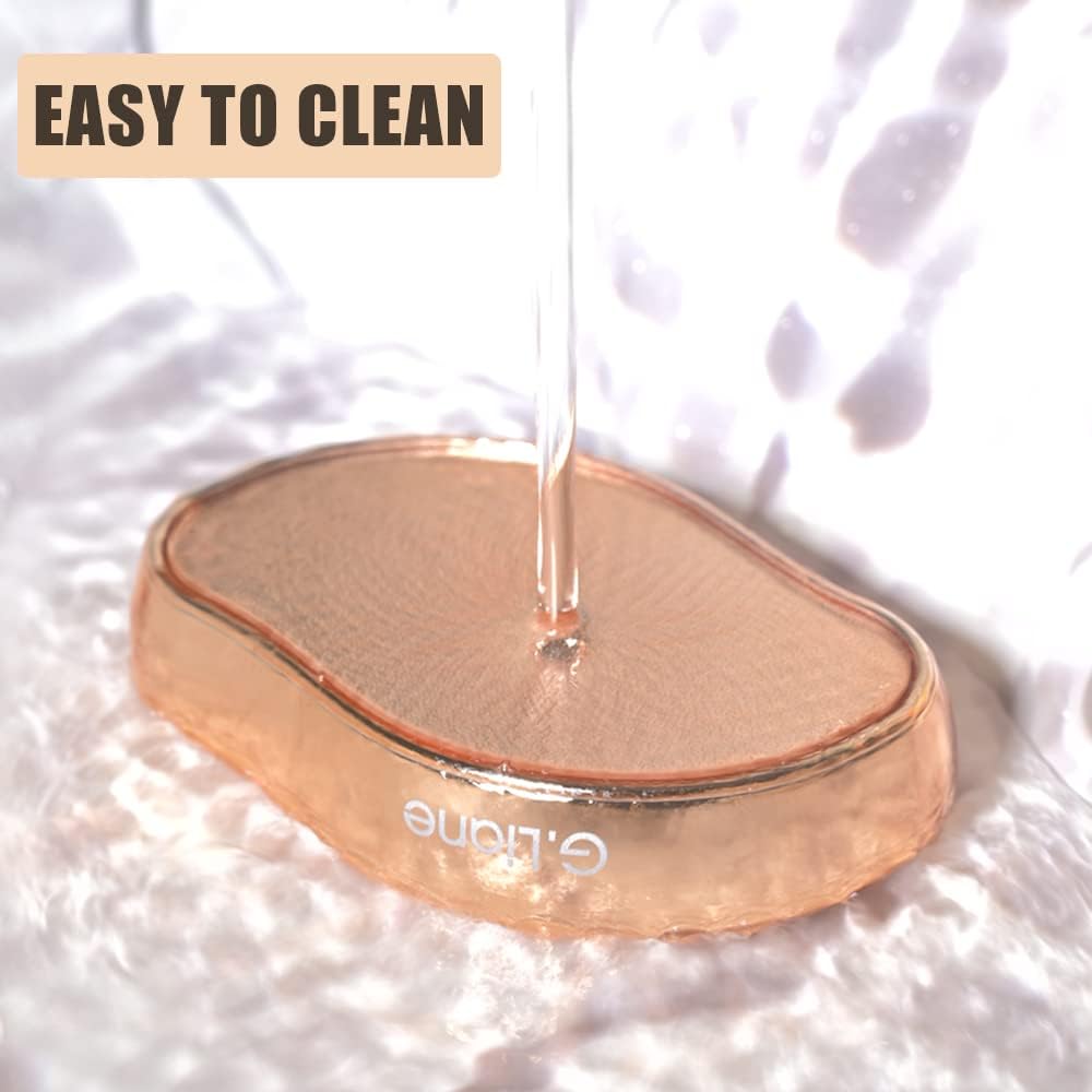 Nano Glass Foot File Callus Remover - Crystal Glass Pedicure Foot Care Foot Scrubber Painless Dry and Wet Use for Hard Skin Calluses Removal (Gold)