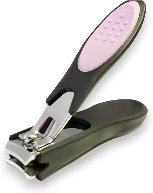 Dream Cut Nail Clipper, Toenail Clippers, Chrome Plated, Stainless Steel, Sharp, Sturdy, Comfort Grip, Nail Catcher, for Men and Women, Nail Cutter, Trimmer