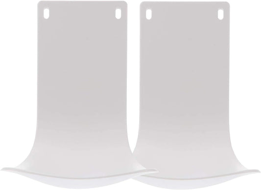 2PCS Wall Mounted Soap Dispenser Drip Tray, Stand, Bracket, Water Tray,Detergent Cup Holder,Prevent Dripping and Spraying (White)