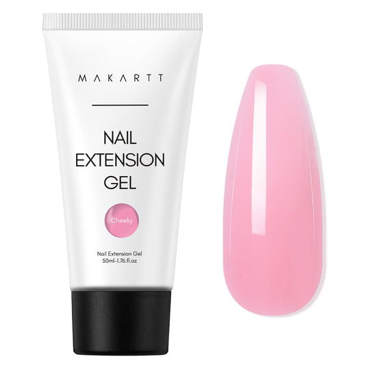 Makartt Poly Nail Gel 50ML Builder, Daisy Pink, Long-Lasting Easy-Use Gel for DIY Salon Quality