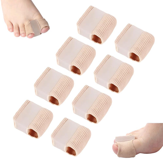 Toe Separators for Overlapping Toes, 2025 New Multifunctional Gel Toe Spacers Corrector with 2 Loops, PremiumToe Straightener for Women and Men Foot Care Tool (8 Pcs, L)