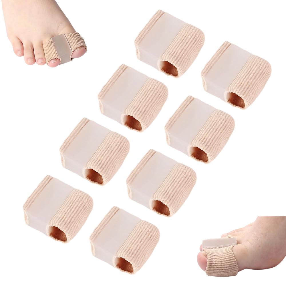 Toe Separators for Overlapping Toes, 2025 New Multifunctional Gel Toe Spacers Corrector with 2 Loops, PremiumToe Straightener for Women and Men Foot Care Tool (8 Pcs, S)