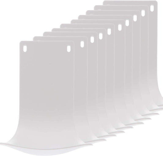 10PCS Drip Tray for Wall Mounted Soap Dispenser, Prevent Dripping and Spraying, Dispenser Stand,Soap Bracket, Water Tray，Soap Tray,Detergent Cup Holder(White)