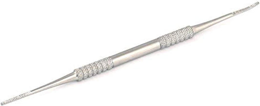 Professional Ingrown Toe Nail File One Side Straight And One Side Curved Fine Point Made Of High Grade Stainless Steel