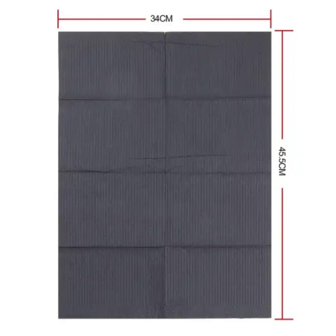 Amira Beauty Disposable Dental Bibs 13" x 18" – 3-Ply, Soft, Tear-Resistant, Waterproof Bibs for Dental, Nail, and Salon Professionals, Tattoo Napkins for Piercing, Blue, Bulk Pack of 50