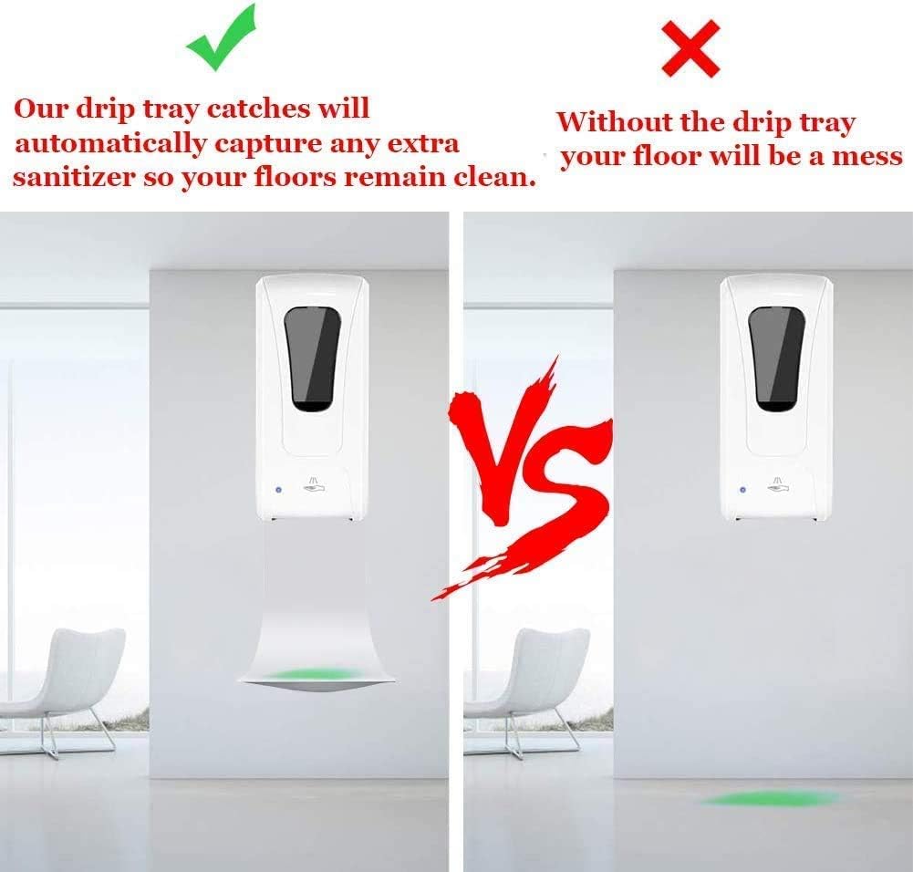 Drip Tray for Wall Mounted Soap Dispenser, Prevent Dripping and Spraying, Dispenser Stand, White