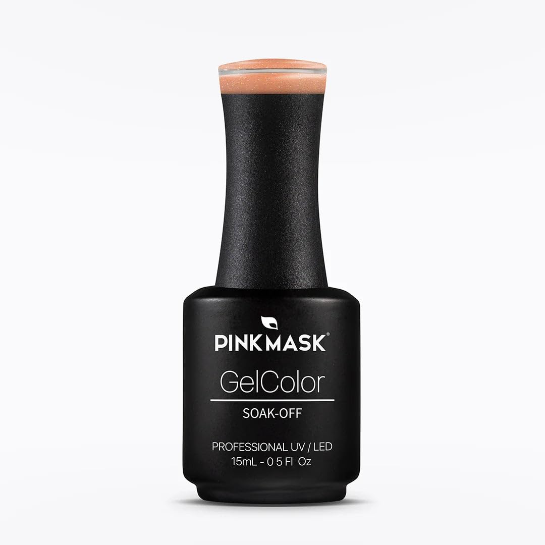 PINK MASK Gel Color Nail Polish A Year To Remember - Col. Prom Night 15ml / o.5 oz - UV/LED Gel Polish, Non Wipe, Long Lasting, Soak Off Formula