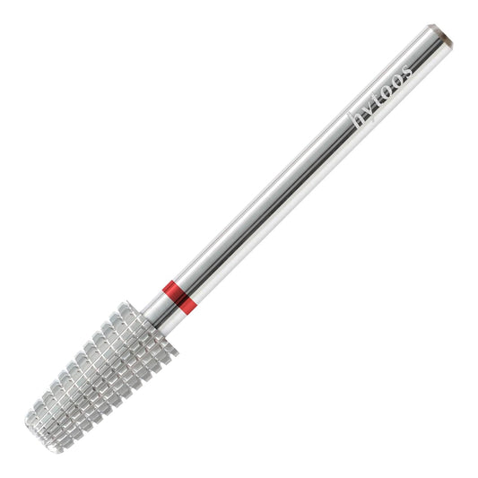 Mini 5 in 1 Nail Drill Bit, 10mm Tapered Drill Bits for Nails, 3/32" Two-way Professional Safety Carbide Nail Bits, Electric Manicure Acrylic Gel Polish Cuticle Clean Removal Tool, Fine