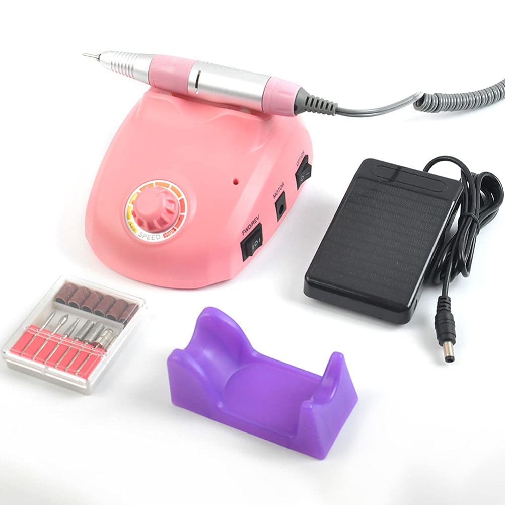 Beaupretty Pedicure Tools 2Pcs Nail Art Electric Polisher Handle Rack Soft Nail Polish Bottle Holder Electric Nail Drill Holder Bracket for Nail Salon Home Nail Drill Bits
