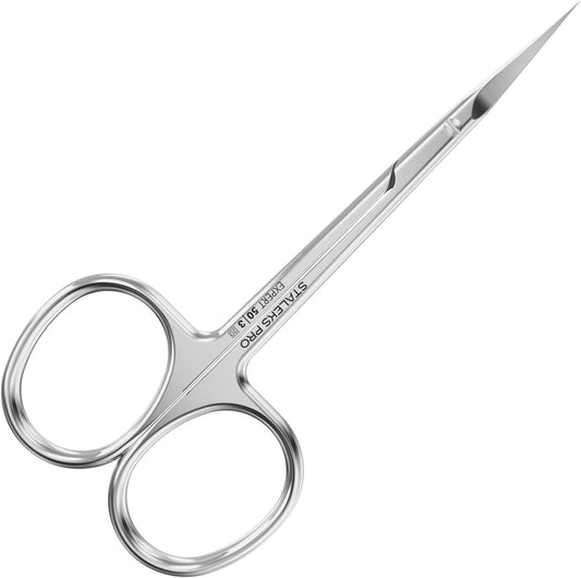 STALEKS Pro Expert 50 Type 3 Cuticle Scissors – Premium Quality Manicure Scissors – Stainless Steel Curved Scissors for Cuticles – Long Lasting Beauty Scissors for Cuticle Nail Care