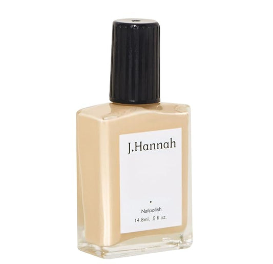 J. Hannah Nail Polish – Vegan, Non-Toxic, Cruelty-Free, Gluten-Free, Long Lasting, USA Made, Neutral Soft, Caramel White Color (Marzipan)