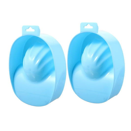 MERRYHAPY 2pcs Nail Soak Bowls for Manicure Spa Hand Soaking Trays for Nail Art and Cuticle Softening for Home Use and Professional Salons