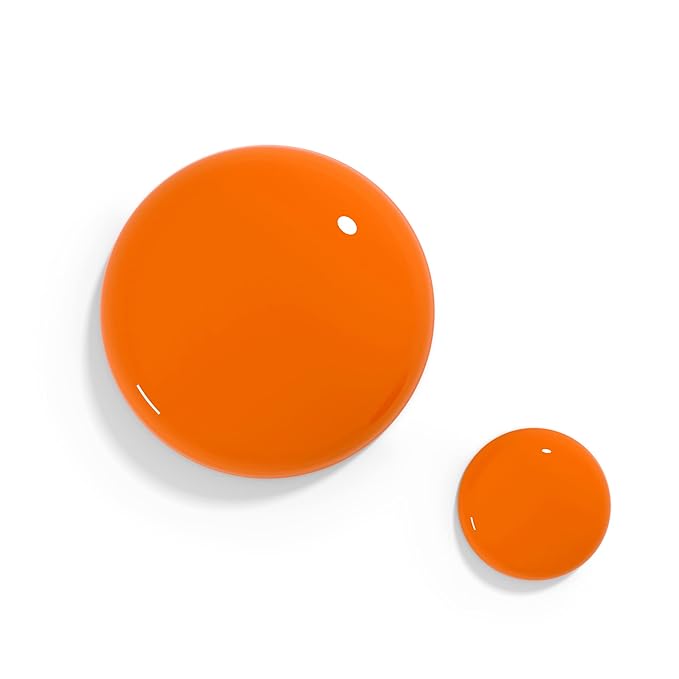 duri Nail Polish, 726 South Beach Fun, Bright Orange, Full Coverage, Glossy Finish, Fast Drying Manicure, Lasting, 0.45 Fl Oz