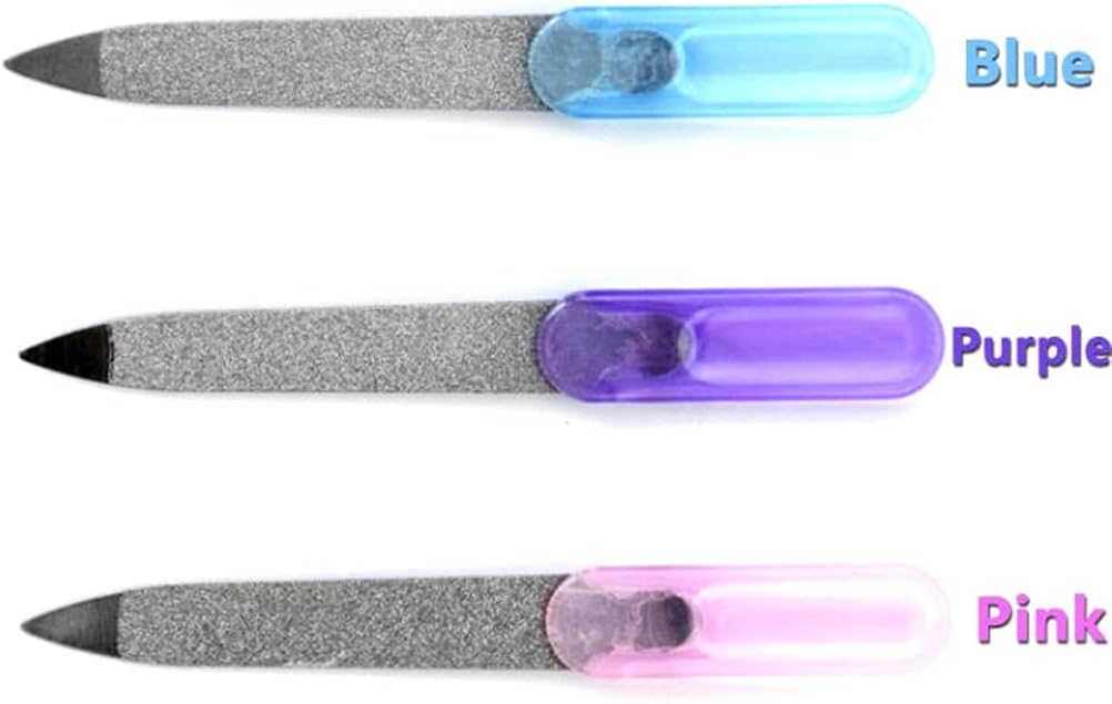 (8 Pack) 3.5 inch Stainless Steel Metal Nail File for Fingernails, Toenails, Scraping, Strengthening, Finger Manicure File