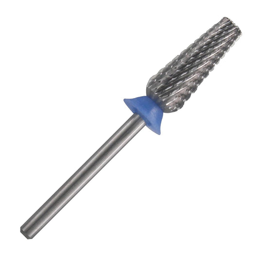 C & I Nail Drill Bit 6 in 1 Multi-function Rounded End E File, Tungsten Steel CNC Overall Cutting, Manicure Tool for Nail Tech Quick Remove Nail Gels, Acrylic Nails (Original, Middle -M)