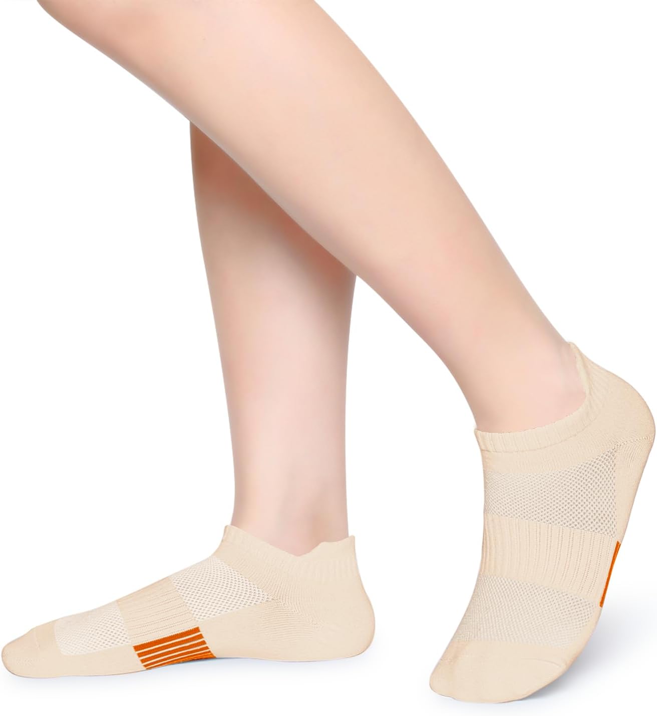 Henwarry Women's 10 Pairs Athletic Running Low Cut Socks Thin Cotton Soft Ankle Tab Socks