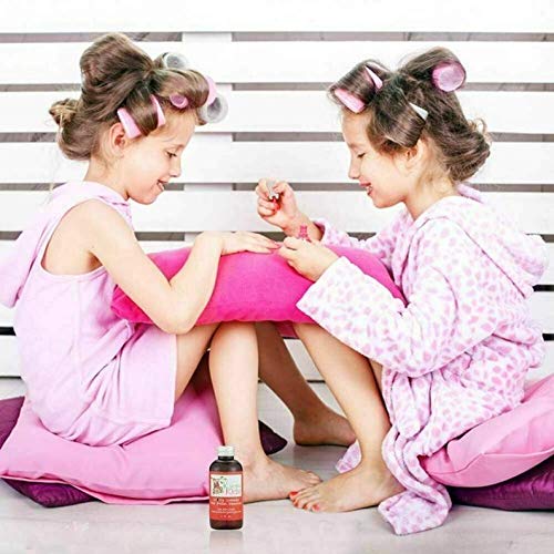 Karma Organic Nail Polish Remover Cherry Scented for Kids – Clean Beauty, Vegan, Cruelty Free, Acetone Free – Nails Strengthener for Fingernails – 4 fl. Oz.