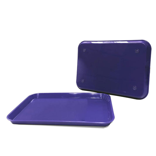 Purple Dental Instrument Procedure Set Up Autoclave Sterilization Tray (Size B 13.25 x 9.75 by PlastCare USA